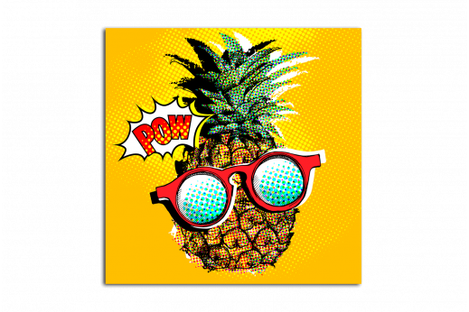 Постер Поп-арт Клевый ананас